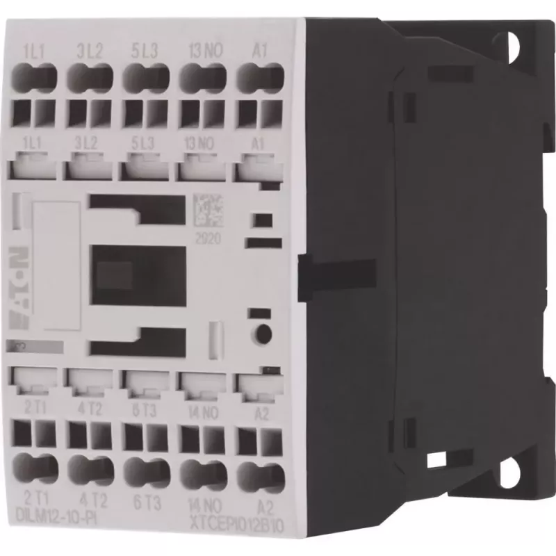 Eaton DILM12-10 kontaktorius, 3 polių, 1 NO pagalbinis kontaktas, 230 V AC ritė, 12 A, 5,5 kW 199239