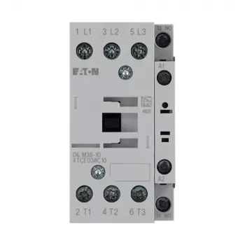 Eaton DILM38-10 galios kontaktorius, 230 V AC 50 Hz / 240 V AC 60 Hz ritė, 3 polių, 38 A, 1 NO pagalbinis kontaktas 112428