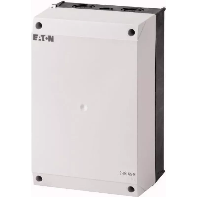 Eaton CI-K4-125 tuščias korpusas montavimo plokštei, 160 x 240 x 125 mm, šviesiai pilkas (RAL 7035), polikarbonatas, IP65, IK08 206897