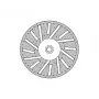 Donau Elektronik 1646 deimantinis pjovimo diskas 22 mm metalui, stiklui, epoksidinei dervai, 1 vnt.