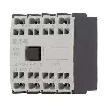 Eaton pagalbinis kontaktų blokas 4 polių 2NO+2NC, montuojamas viršuje, DILM40-DILM150, varžtiniai gnybtai 278046