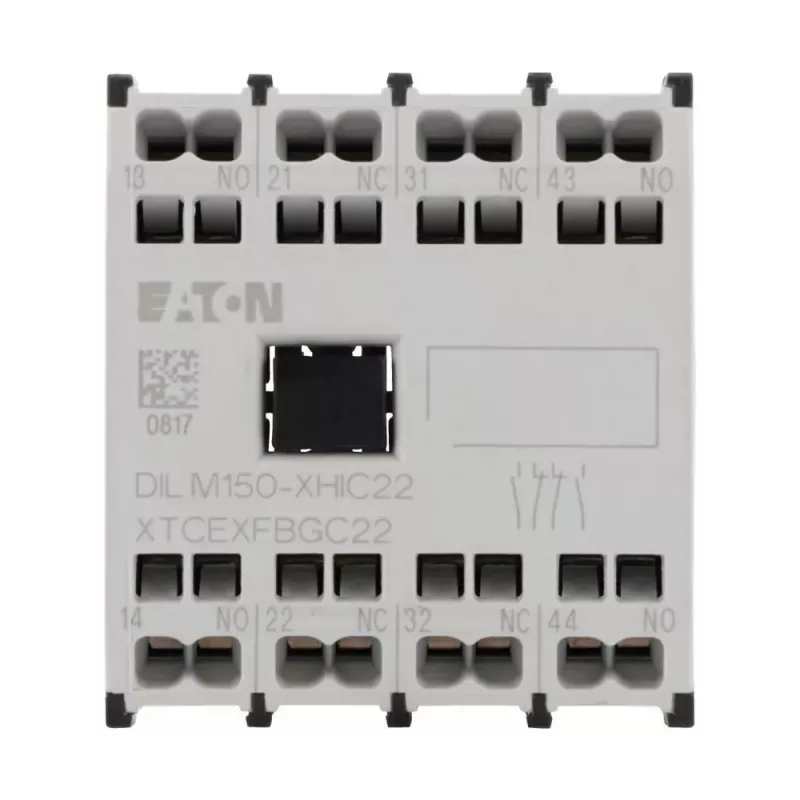 Eaton pagalbinis kontaktų blokas 4 polių 2NO+2NC, montuojamas viršuje, DILM40-DILM150, varžtiniai gnybtai 278046