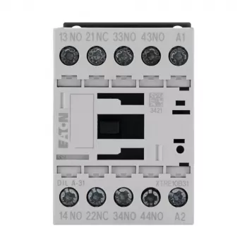 Eaton DILA-31 pagalbinis kontaktoriuss 24 VDC 3 NO + 1 NC, varžtiniai gnybtai, 1,6 kW
