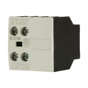 Eaton DILA-XHI20 pagalbinis kontaktų blokas, 45 mm plotis, juodas/baltas, -25 iki 60 °C, 276422