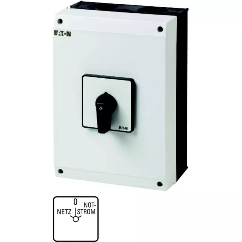 Eaton T5-4-8902/I5 4 polių pagrindinis jungiklis 63 A, juodas/baltas 207214