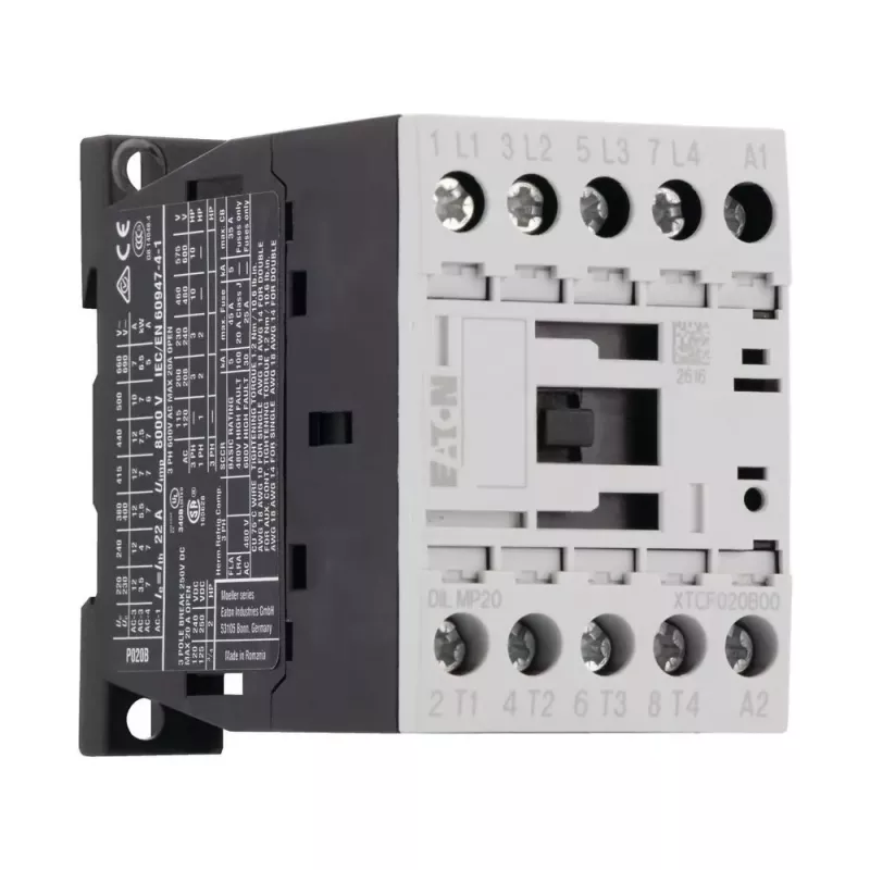 Eaton DILMP20 4 polių kontaktorius 20A AC-1 230V 50/60Hz 276978