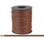 Donau Elektronik 114-88-100 dviguba suvyta viela 2 x 0,08 mm² ruda 100 m
