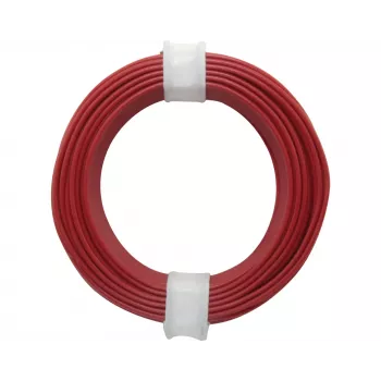Donau Elektronik 118-0 lankstusis montažinis laidas 1 x 0,14 mm² raudonas 10 m