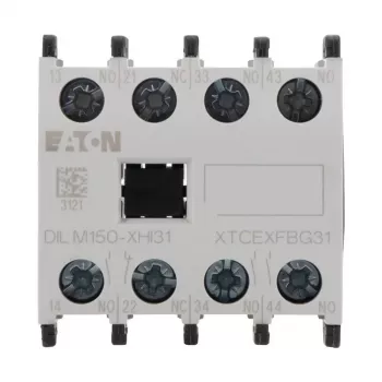 Eaton DILM150-XHI31 pagalbinis kontaktų blokas, 3NO+1NC, priekinio montavimo, varžtiniai gnybtai 277949