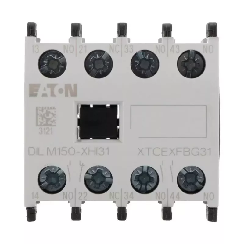Eaton DILM150-XHI31 pagalbinis kontaktų blokas, 3NO+1NC, priekinio montavimo, varžtiniai gnybtai 277949
