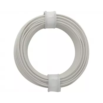 Donau Elektronik 118-5 lankstusis laidas 1 x 0,14 mm² baltas 10 m