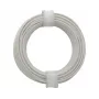 Donau Elektronik 118-5 lankstusis laidas 1 x 0,14 mm² baltas 10 m