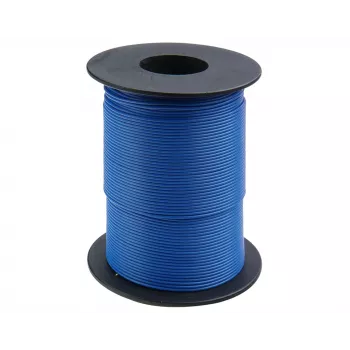Donau Elektronik 119-12 suvyta viela 1 x 0,14 mm² mėlyna 100 m