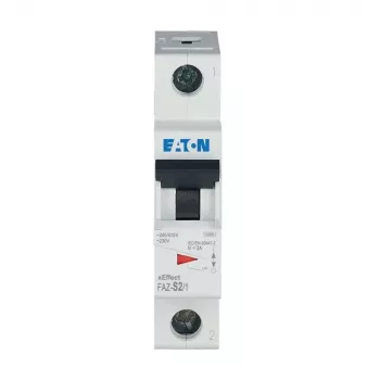 Eaton FAZ-S2/1 miniatiūrinis automatinis jungiklis, 2 polių, 1 A, S tipo, 10 kA, 278607