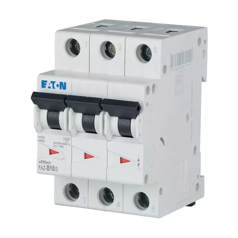 Eaton FAZ-B10/3 automatinis jungiklis B tipo, 10 A, 3 polių, 10 kA 278843