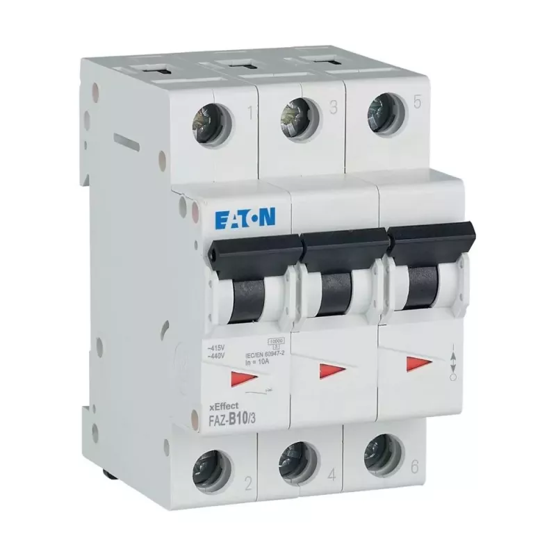 Eaton FAZ-B10/3 automatinis jungiklis B tipo, 10 A, 3 polių, 10 kA 278843
