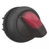 Eaton M22S-WLKV-R selektoriaus jungiklio pavara, 2 padėčių fiksavimo, juoda rankenėlė, plastikinis priekinis žiedas 284399