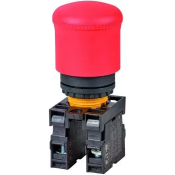 Eaton M22-PV/K11 mygtukas, 1 NO + 1 NC, plokščiasis valdymo elementas, juodas, 22,5 mm montavimo diametras, varžtiniai gnybtai 216516-RD
