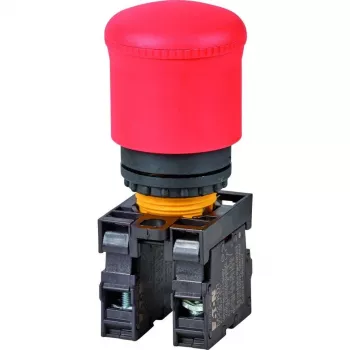 Eaton M22-PV/K11 mygtukas, 1 NO + 1 NC, plokščiasis valdymo elementas, juodas, 22,5 mm montavimo diametras, varžtiniai gnybtai 216516-RD