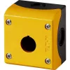 Eaton M22-IY1 geltonas tuščias korpusas, 1 montavimo vieta, montuojamas ant pagrindo, 80 x 72 x 56 mm, IP66, IK08 216536