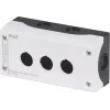 Eaton M22-IY1 geltonas tuščias korpusas, 1 montavimo vieta, montuojamas ant pagrindo, 80 x 72 x 56 mm, IP66, IK08 216536