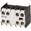 Eaton 02DILE pagalbinis kontaktų blokas, 2NO+2NC, šoninis montavimas, varžtiniai gnybtai, juodas/baltas 010240