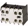 Eaton 02DILE pagalbinis kontaktų blokas, 2NO+2NC, šoninis montavimas, varžtiniai gnybtai, juodas/baltas 010240