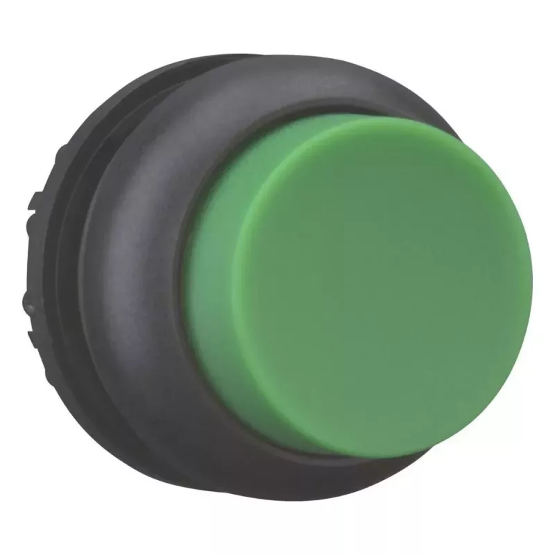 Eaton Moeller M22 mygtuko aktuaratorius, iškilas, momentinis, žalias, plastikinis priekinis žiedas, 22,5 mm 216645