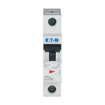 Eaton FAZ-C16/1 automatinis grandinės pertraukiklis (MCB), 1 polių, 16 A, C charakteristika 278561