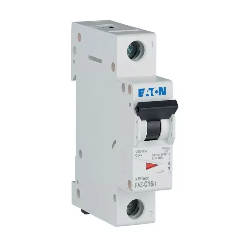 Eaton FAZ-C16/1 automatinis grandinės pertraukiklis (MCB), 1 polių, 16 A, C charakteristika 278561