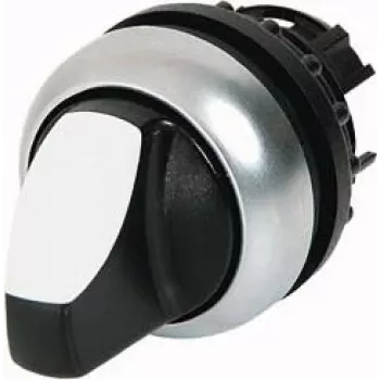 Eaton M22-WLK-W raktu valdomas perjungiklis, 2 padėčių fiksuotas, 22,5 mm montavimas, titano apvadas, juodas raktas