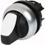 Eaton M22-WLK-W raktu valdomas perjungiklis, 2 padėčių fiksuotas, 22,5 mm montavimas, titano apvadas, juodas raktas