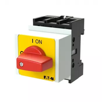 Eaton P1-25/IVS-RT pagrindinis perjungimo jungiklis, 3 polių, 25A, I-0-II, priekinio skydo montavimo, juodas 013140