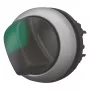 Eaton M22 sukamasis jungiklis, 3 padėčių, fiksuojamas, juoda rankenėlė su sidabriniu apvadu 284395