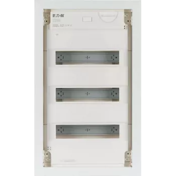 Eaton KLV-36UPP-F įleidžiamas skirstomasis skydas, 36 modulių vienetai, 3 eilės, permatomos tamsintos durelės, baltas 178802