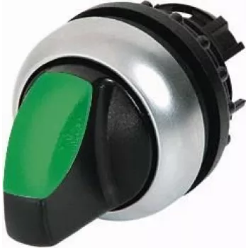 Eaton M22-WRLK3-G selektoriaus jungiklio pavara, 3 padėčių, fiksuojamoji, juoda, titano spalvos apvadas 216847