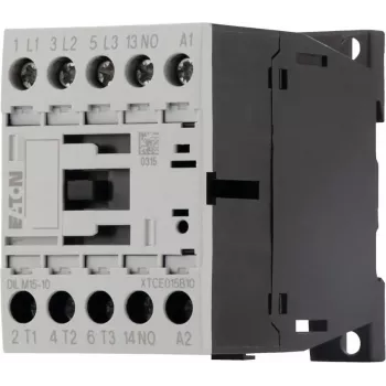 Eaton DILM15-10 galios kontaktoriuss, 3 polių, 230 V AC 50 Hz / 240 V AC 60 Hz ritė, 1 NO pagalbinis kontaktas, 15 A 290058