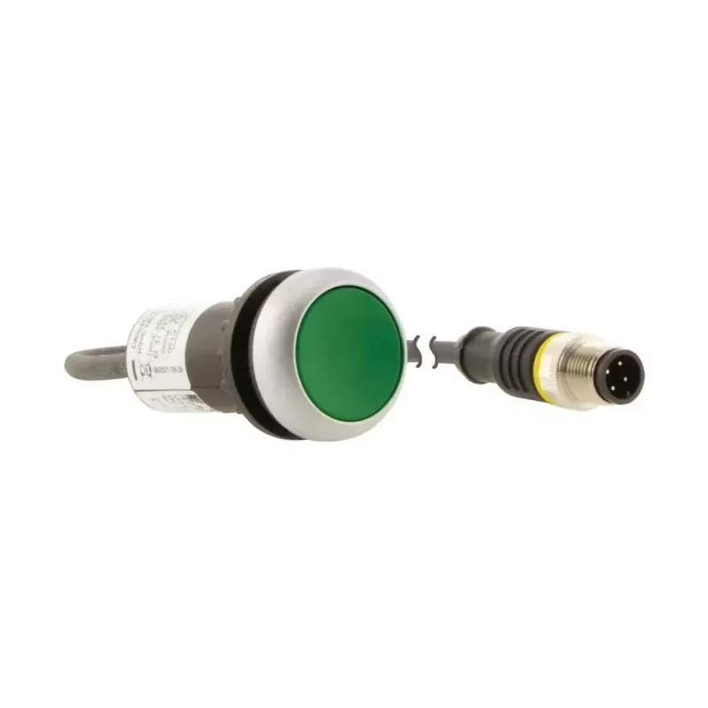 Eaton C22-D-G-K10-P3 spaudžiamasis mygtukas, įleistas, žalias, 1NO, 22,5 mm