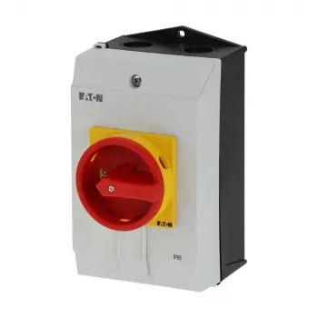 Eaton P1-40/I2H/SVB pagrindinis jungiklis su avarinio sustabdymo funkcija, užrakinamas, 40 A, 690 V, 3 polių, priekinio montavimo, IP65 199922