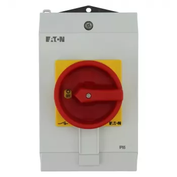 Eaton P1-40/I2H/SVB pagrindinis jungiklis su avarinio sustabdymo funkcija, užrakinamas, 40 A, 690 V, 3 polių, priekinio montavimo, IP65 199922