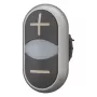 Eaton M22-DDL-S-X4/X5 dvigubas mygtukinis pavaros elementas, juodas/titano, IP66 218145
