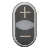 Eaton M22-DDL-S-X4/X5 dvigubas mygtukinis pavaros elementas, juodas/titano, IP66 218145