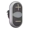 Eaton M22-DDL-S-X4/X5 dvigubas mygtukinis pavaros elementas, juodas/titano, IP66 218145