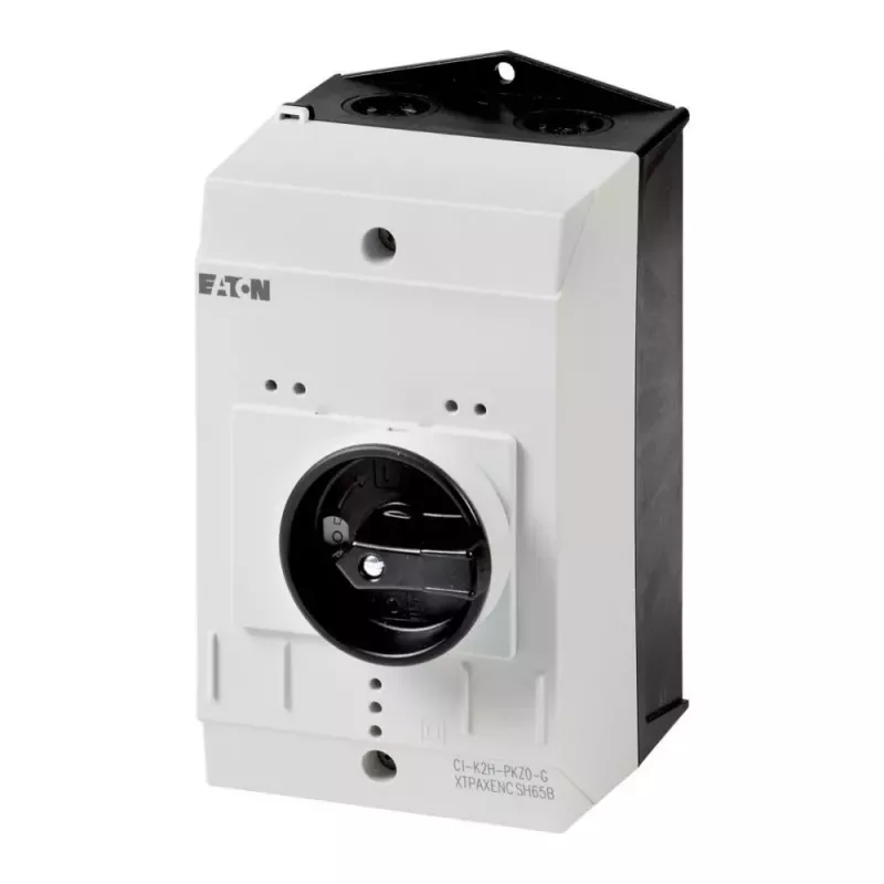 Eaton CI-K2-PKZ0-G tuščias korpusas su sukimosi jungikliu, 160 x 100 x 130 mm, pilkas/juodas 219654