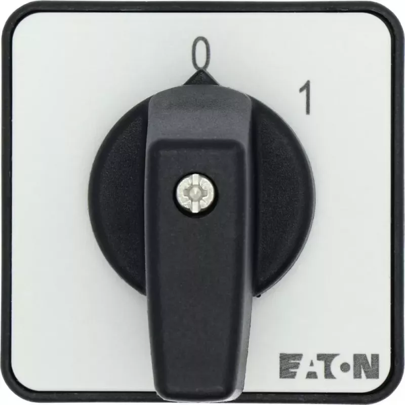 Eaton T0-1-15402/E 2 polių kumštelinis jungiklis, 20A, 690V AC, IP65, juodas 053092