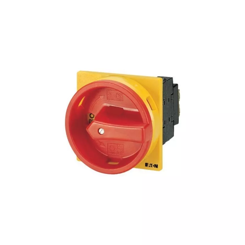 Eaton T0-1-8200/EA/SVB sukamoji kumštelinė jungtis, 1-polis, 20 A, 690 V AC, IP65, juoda/raudona/geltona 053110