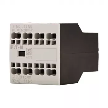 Eaton DILM32-XHI11-PI pagalbinis kontaktų blokas, 1 NO + 1 NC, 4 A, priekinio montavimo, DILM7-DILM32 kontaktoriams 199309