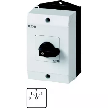 Eaton T0-2-8241/I1 1 polių pagrindinis jungiklis, 20 A, 690 V AC, juodas/baltas 207107