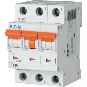 Eaton PXL-C63/3 automatinis grandinės pertraukiklis 3 polių C 63A 6kA 236432