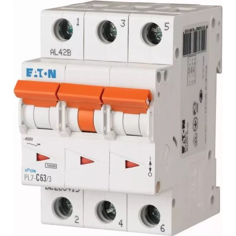Eaton PXL-C63/3 automatinis grandinės pertraukiklis 3 polių C 63A 6kA 236432